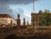 Friedrich Wilhelm Keyl View of Schlossbruke and Zeughaus France oil painting artist